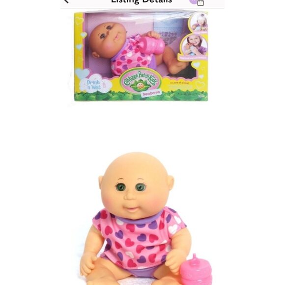 2015 Cabbage Patch Kids WCT Wicked Cool Toys Pink Shirt Hearts Twins CPK 11” Dol - Picture 9 of 9